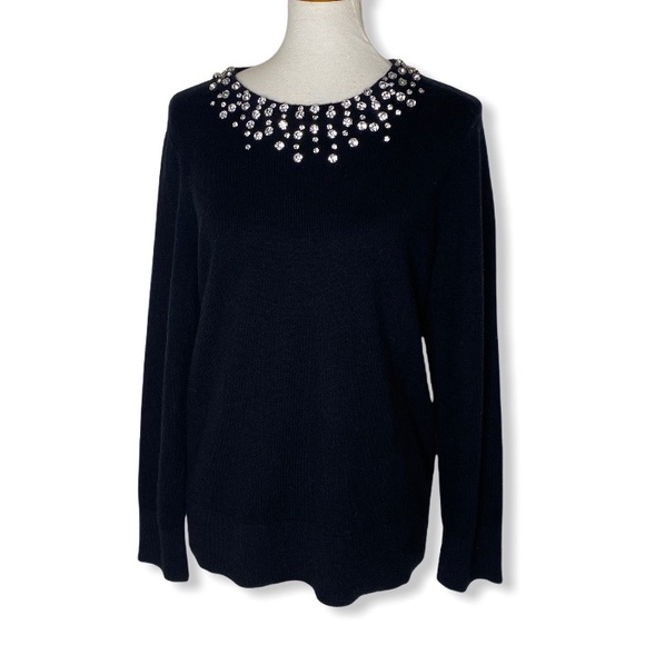 Kate Spade Jeweled Crewneck Holiday 